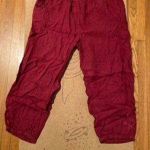 Gudrun Sjoden red linen pants
